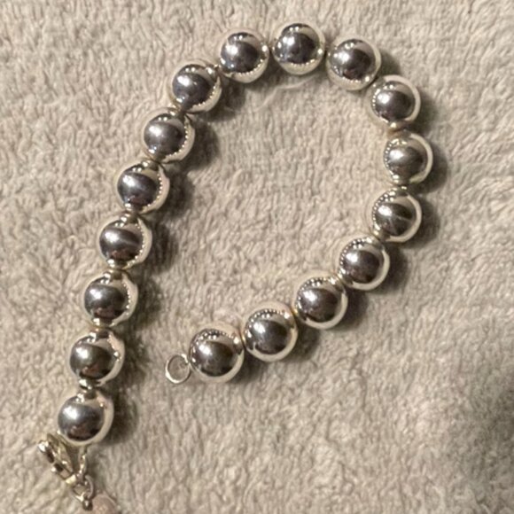 Tiffany & Co Sterling Silver HardWear Ball Bracelet - Picture 2 of 3